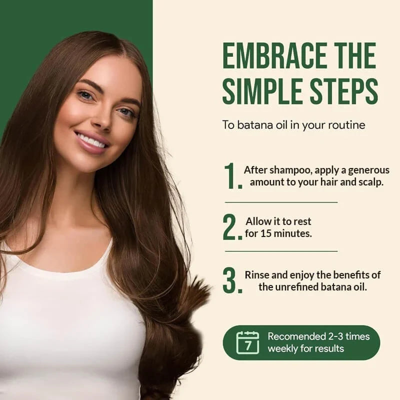 Organic Raw Batana Oil for Hair Growth and Hair Loss Prevention