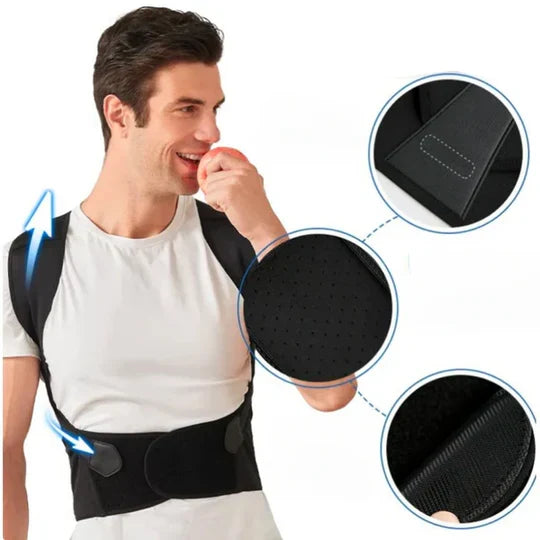 Posture Corrector Brace for Neck and Back Pain Relief