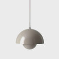 Nordic Macaron Dome Pendant Light, One-Light Metal Hanging Lamp