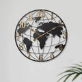 Large World Map Wall Clock 23.6 in