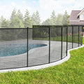 Pool Safety Fence with Rust Resistant Poles and Teslin PVC Mesh  Panels