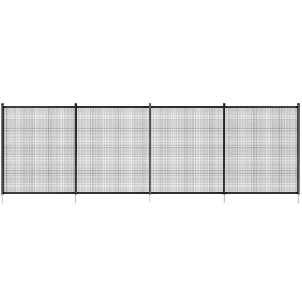 Pool Safety Fence with Rust Resistant Poles and Teslin PVC Mesh  Panels
