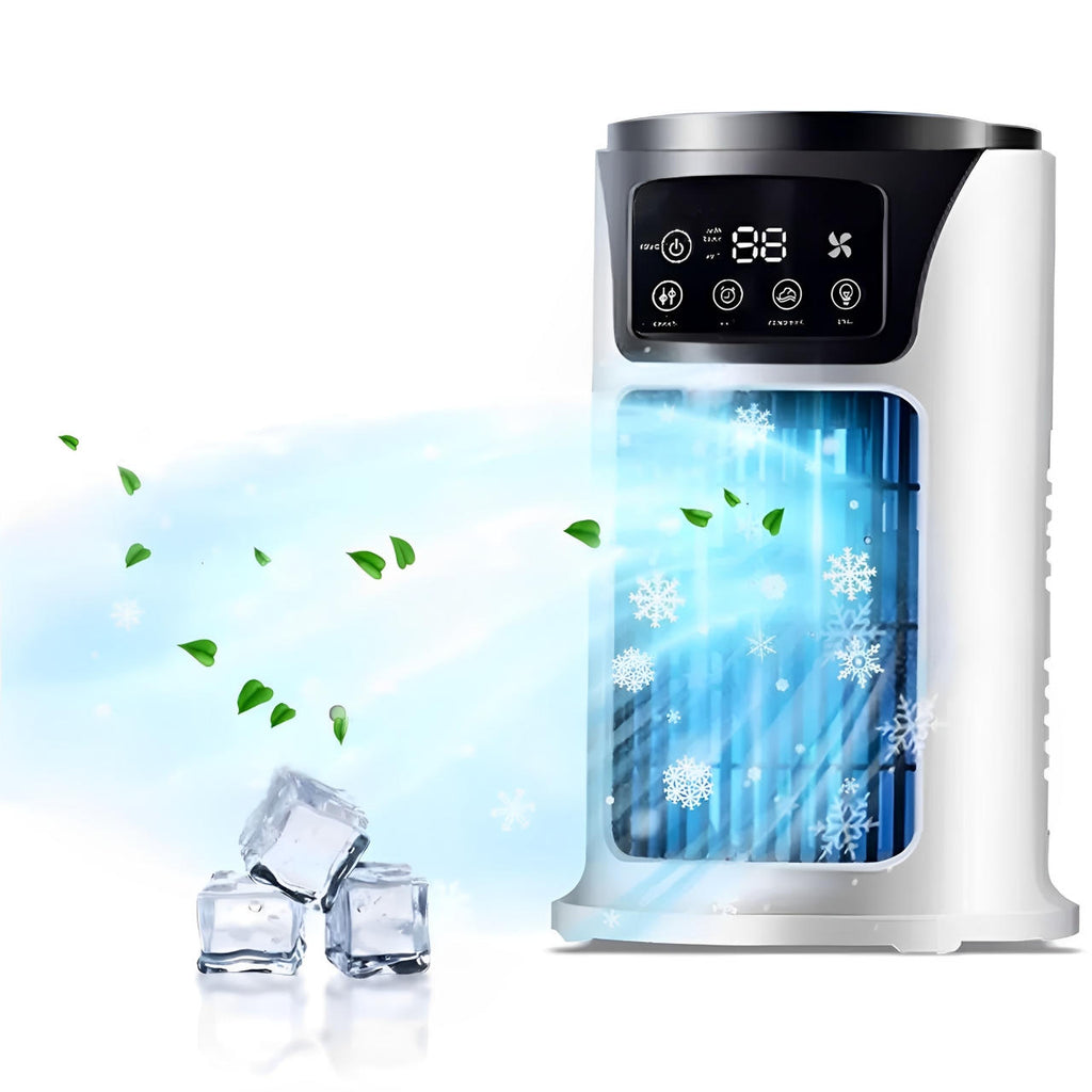 Portable Air Cooler with Automatic Swing and Cotton Filtration, 8-Hour  Runtime