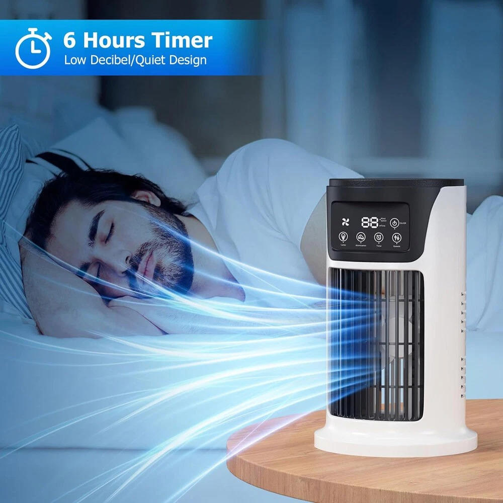 Portable Air Cooler with Automatic Swing and Cotton Filtration, 8-Hour  Runtime