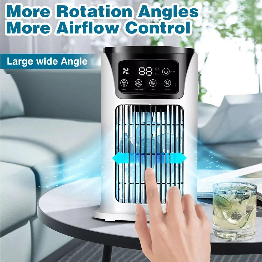Portable Air Cooler with Automatic Swing and Cotton Filtration, 8-Hour  Runtime