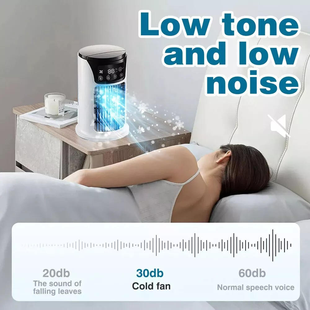 Portable Air Cooler with Automatic Swing and Cotton Filtration, 8-Hour  Runtime