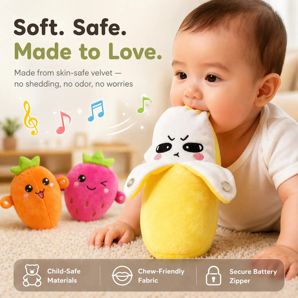 Interactive Plush Toy with Sound and Movement for Parent and Child Play