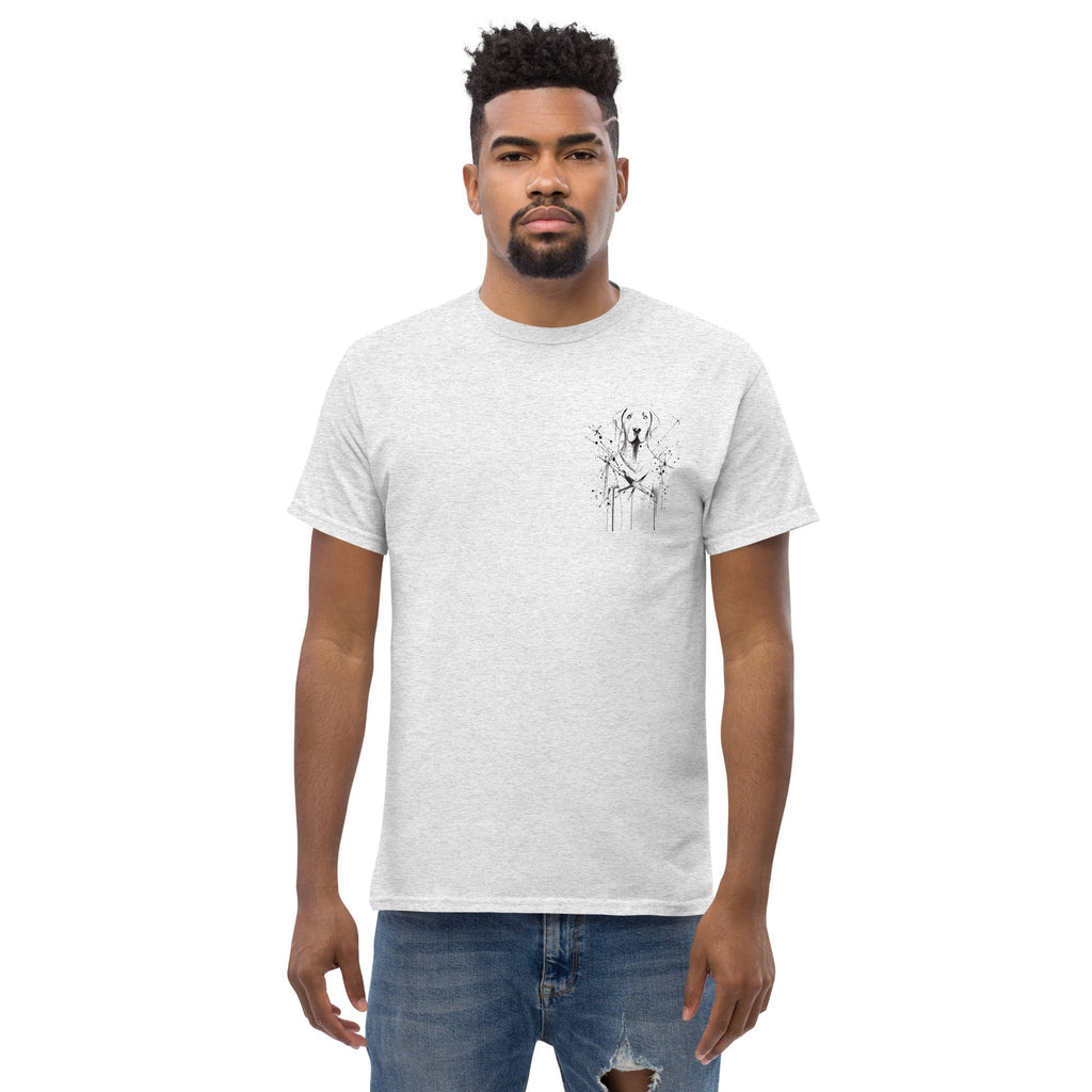 Labrador T-Shirt with Hand-Drawn Illustration and Classic Cotton Fit, Reinforced Seams