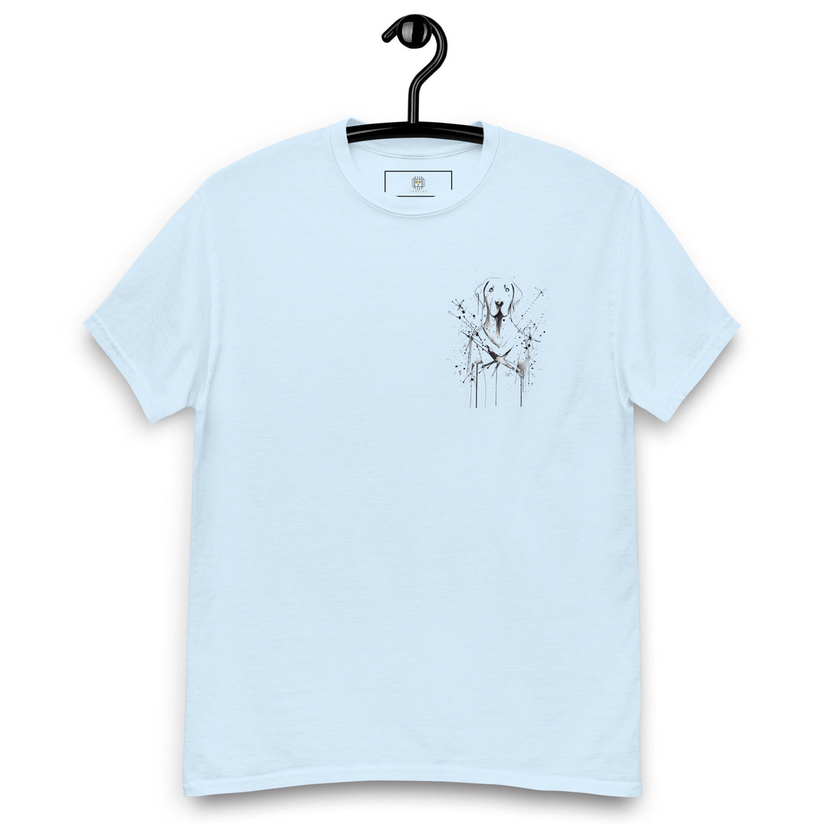 Labrador T-Shirt with Hand-Drawn Illustration and Classic Cotton Fit, Reinforced Seams