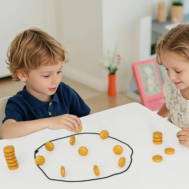 Magnetic Strategy Board Game for Two Players with Foldable Design