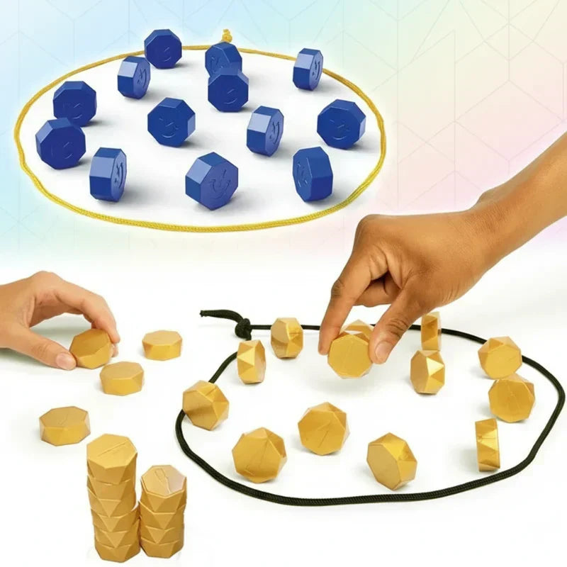 Magnetic Strategy Board Game for Two Players with Foldable Design