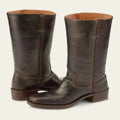 Mid Calf Block Heel Boots with Side Zip and Structured Upper, Closed Toe
