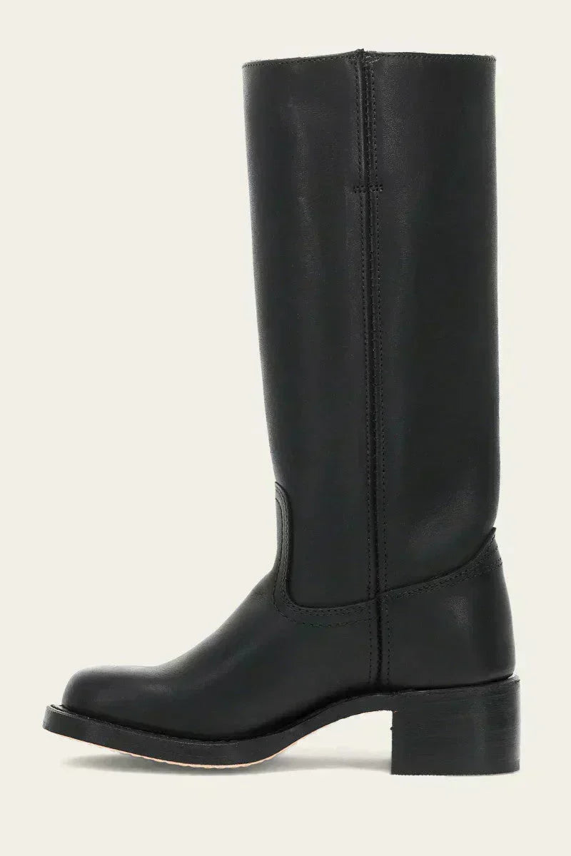 Mid Calf Block Heel Boots with Side Zip and Structured Upper, Closed Toe